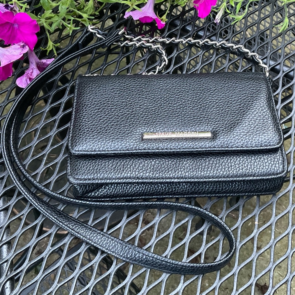 Sharp Steve Madden Multi Pocket Silver Hardware &… - image 1